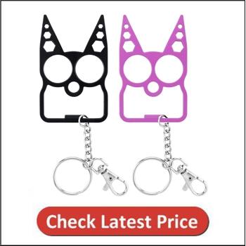 CODACE Bottle Opener Cat Self Defense Keychain