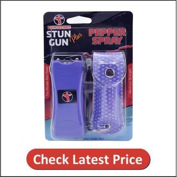 FIGHTSENSE Stun Gun & Pepper Spray for Self Defense