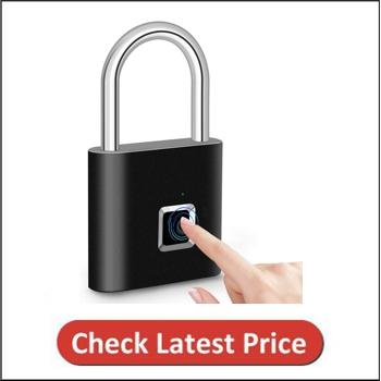 TOWODE Fingerprint Waterproof Keyless Anti-Theft Padlcok