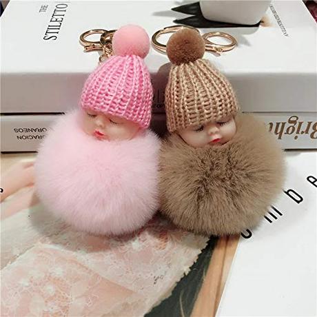 DSR Soft Toys Sleeping Baby Doll Plush Nipple Doll Key Chain