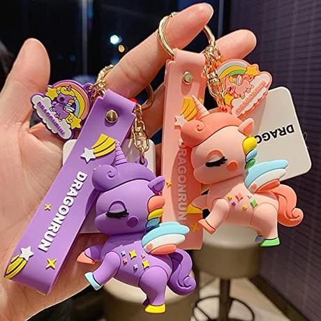 AMANVANI Unicorn Keyring for Kids Girls