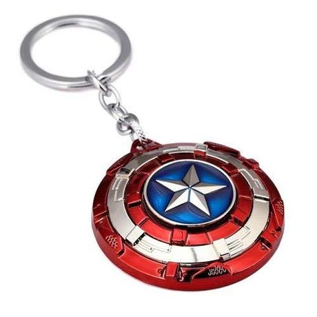 Techpro Avengers Superhero Captain America Rotating Shield Key Chain