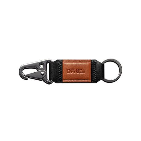 DailyObjects leather stainless steel clip and keyring Keychain
