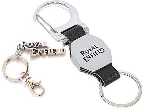 Techpro Royal Enfield Leather Metal and Full Metal Keychain