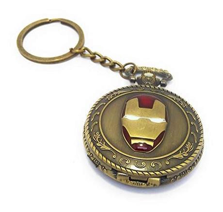 SuperHero Pocket Watch Keychain