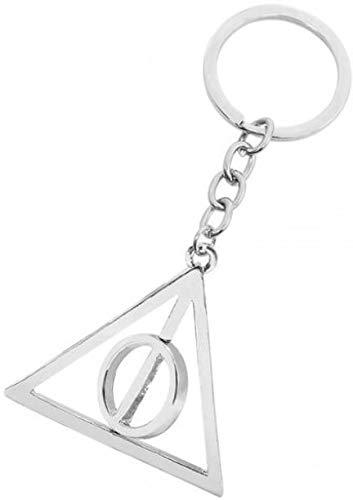 Yellow Chimes Harry Potter's Rotating Triangle Logo Metal Key Chain