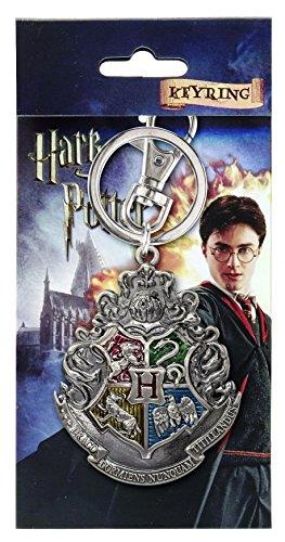 Harry Potter Hogwarts School Crest Pewter Keychain