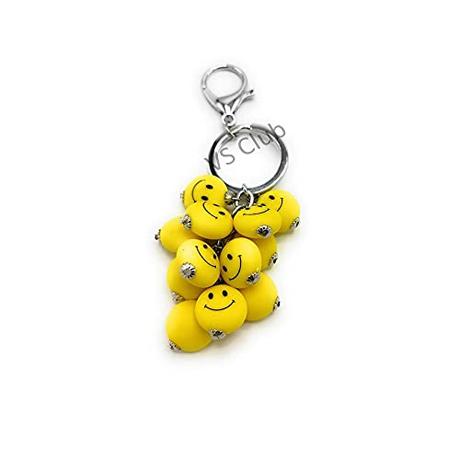 VS Club Smiley Metal Antique Keychain For Men & Women