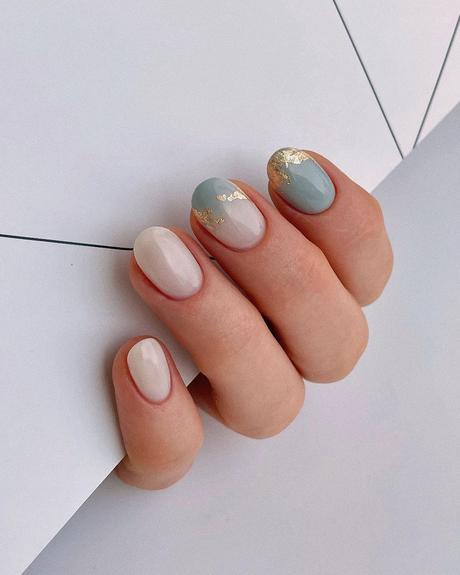 classy wedding nails natural simple pale ombre kangannynails