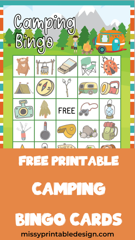 Printable Camping Bingo Cards