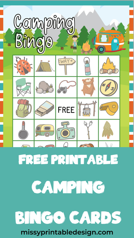 Printable Camping Bingo Cards