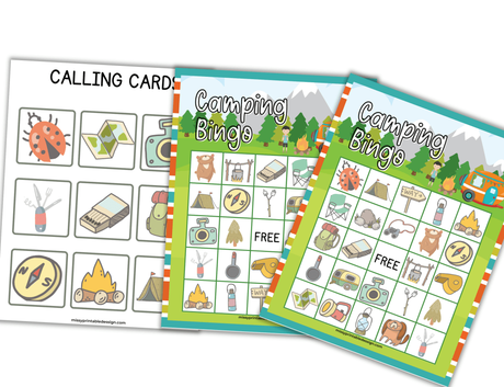 printable camping bingo