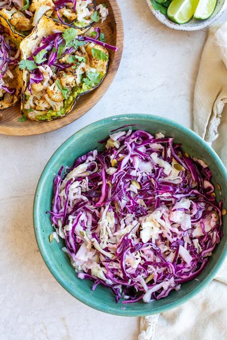 Cauliflower Tacos with Cabbage Slaw