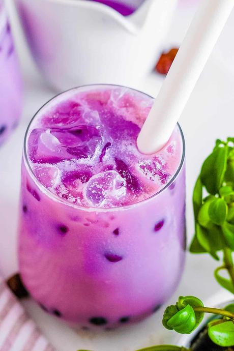 Taro Milk Tea (Bubble Tea Recipe)