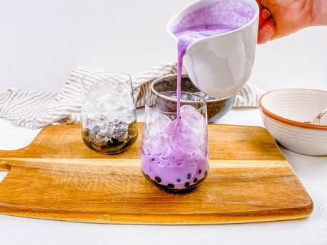 Taro Milk Tea (Bubble Tea Recipe)