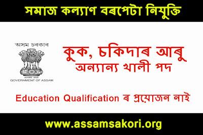 Social Welfare Barpeta Recruitment