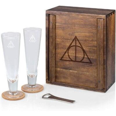 27 Harry Potter Wedding Gifts For Potterhead 69 Harry-Potter-Deathly-Hallows-Drinking-Glasses-Harry-Potter-Wedding-Gift