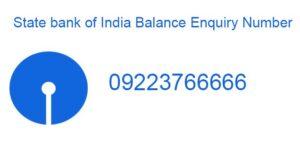 SBI Balance Enquiry Number