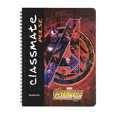 Classmate Pulse Spiral Notebook - 160 Pages, Unruled