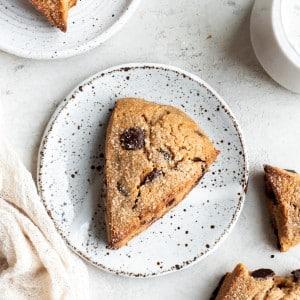 Chocolate Chip Gluten-Free Sourdough Discard Scones