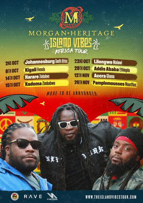 Grammy award-winning reggae band, Morgan Heritage announces first full-scale Africa tour