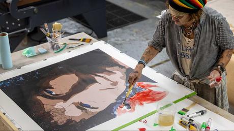 Johnny Depp, incredible hidden Artists, art in action