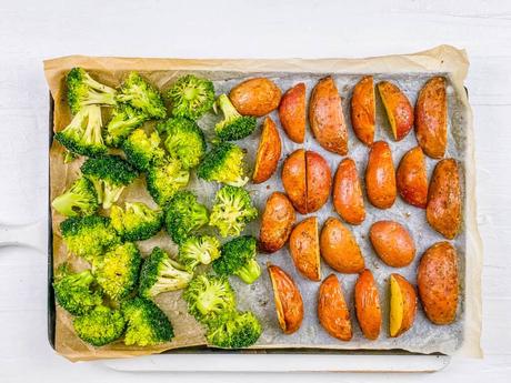 Roasted Broccoli And Potatoes With Parmesan