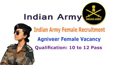 Indian Army Agniveer Female Recruitment 2022 | Apply Agniveer Female Vacancy