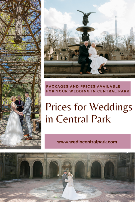Prices and Packages for Weddings in Central Park