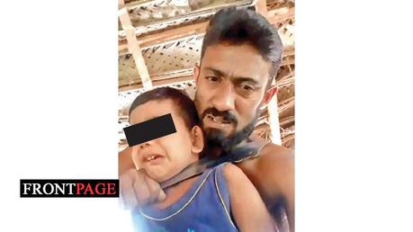 Father held for sending threatening video with child
