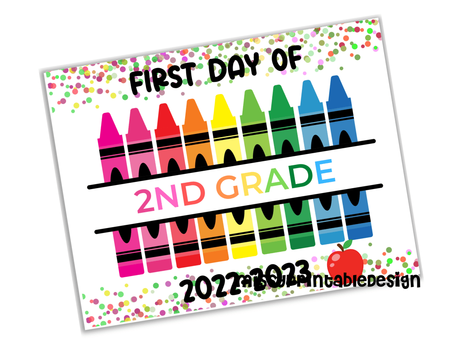 Free Printable First Day of School Signs