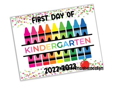 Free Printable First Day of School Signs