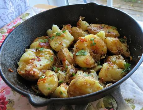 Broken Potatoes with Garlic Butter and Soy Sauce