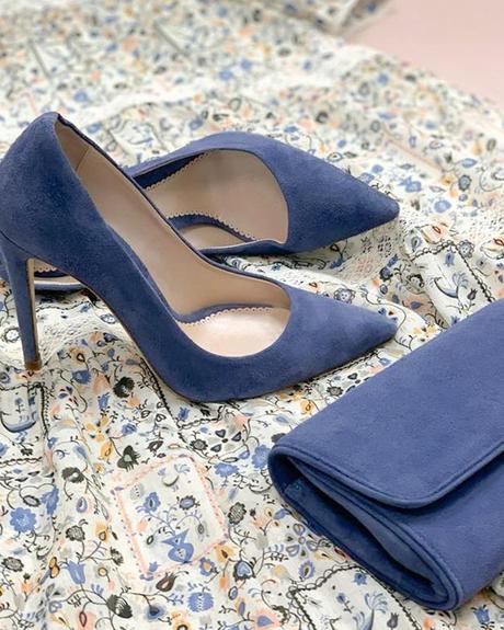 blue wedding shoes for bridesmaids