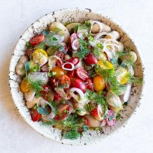 Herby Marinated White Bean Salad