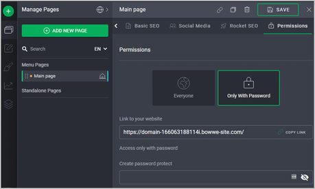 BOWWE Review: Is It The Best Website Builder? BOWWE site sharing feature