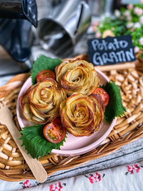 Rose-Shaped Potato Gratin