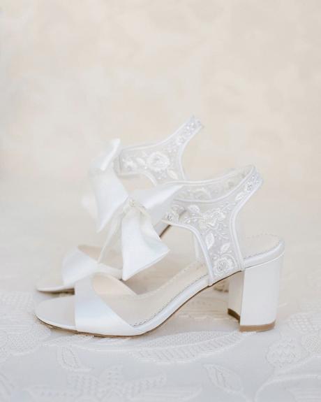 white wedding sandals lace