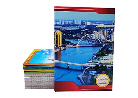 Bright 200 Pages A4 Size Notebook - Single Line Ruled (29 x 21 cm)