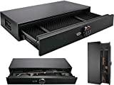 Moutec Under Bed Safe, Rapid Gun Storage Safe Drawer Safe for AR Rifle Ammo Pistol Accessories for Home and Vehicle (XXL(46.8' W x 15.6' D x 6.7' H)