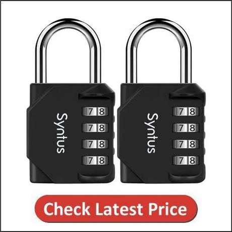 Syntus 4 Digit Combination Lock Outdoor Waterproof Padlock