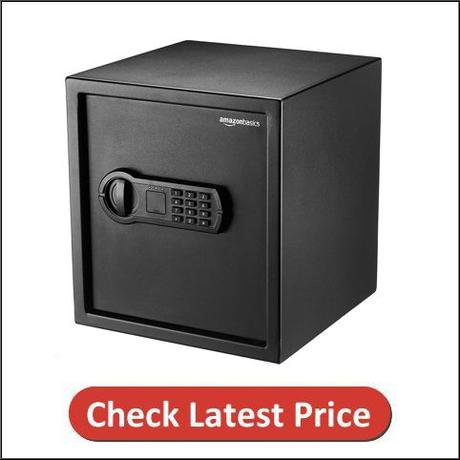 AmazonBasics 1.2 Cubic Feet Small Home Keypad Safe