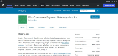 WooCommerce Payment Gateway - Inspire