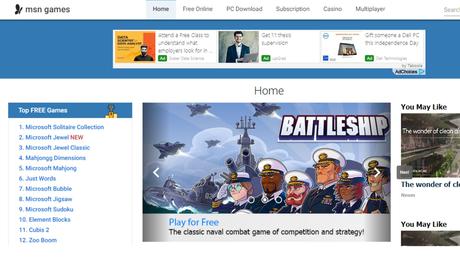 MSN Games Popular Game Website