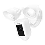 Ring, DB-Ring-FLCAM-W, Ring Floodlight Cam/Motion-Activated/Siren Alarm / 2-Way Talk / 1080p / White Case
