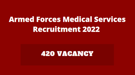 Armed Forces Medical Services Recruitment