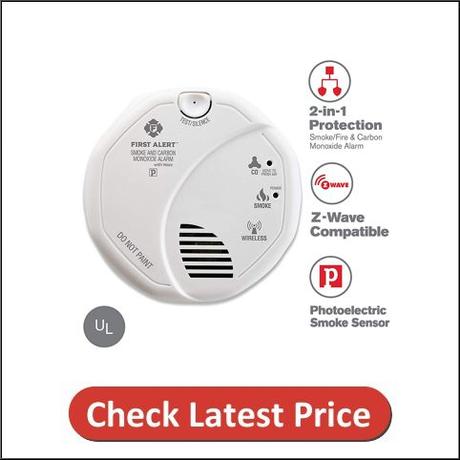 First Alert 2-in-1 Z Wave Wireless Smoke Detector Carbon Monoxide Alarm