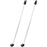 Securityman 2 in 1 Door Security Bar & Sliding Door Security Bar (2 Pack) - Constructed of High-Grade Iron (350lbs of Force) - Great for Home & Apartment Security - Adjustable Patio Door Lock