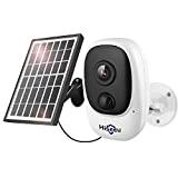 Hiseeu 1080P Solar Wireless Camera, Outdoor Security Camera Support App Remote, 2-Way Audio, Motion Alert, Rechargeable Batteries, IP65 Waterproof, Night Vision, 2.4GHz WiFi, SD & Cloud Storage