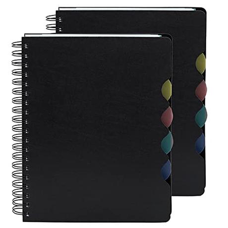 Storite Pack Of 2 Single Ruled Premium Series Spiral Binding Notebook - 300 Pages